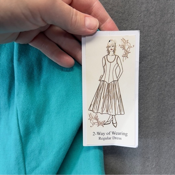 Nwt turquoise floral xl Dalin floral womens dress 2 way wear - Picture 8 of 13